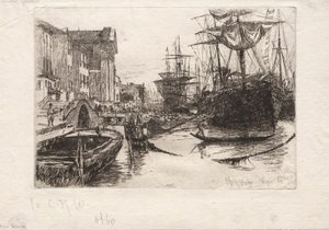 Veduta di Venezia, 1880 da Otto H. Bacher
