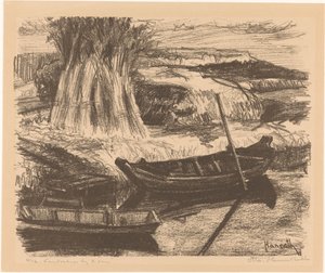 Paesaggio vicino ad Amsterdam da Otto Hanrath (signed by artist)