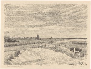 Nes (Ameland) da Otto Hanrath (signed by artist)
