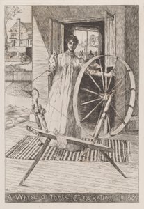 Alla ruota del filatoio, c. 1884