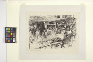 Il mercato, Firenze (Il Mercato Vecchio, Firenze) da Otto Henry Bacher