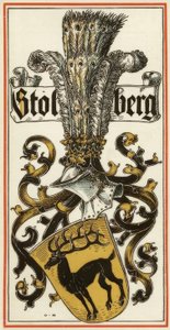Gli stemmi delle case principesche tedesche: Stolberg da Otto Hupp