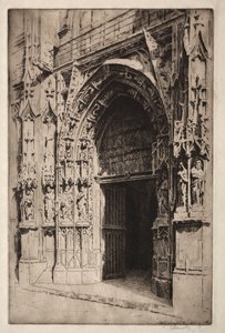 Portale centrale, Chiesa di Saint-Merri, Parigi da Otto J. Schneider