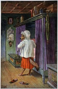 Il lupo si traveste da nonna, c.1910 da Otto Kubel