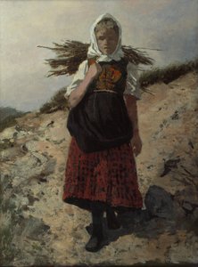 Raccolta di legna da ardere da Otto Ludvig Sinding