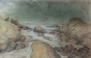 Schizzi di mare e paesaggio da Otto Ludvig Sinding