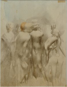 Gruppo di ragazzi nudi all