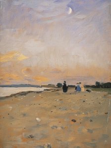 Paesaggio Fluviale con Luna Crescente, 1885 o c. 1889