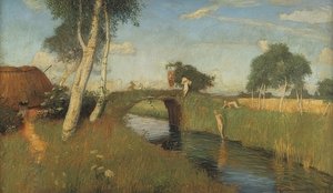Estate sul canale di palude