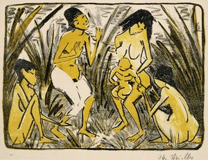 Scoperta di Mosè, 1920 da Otto Mueller