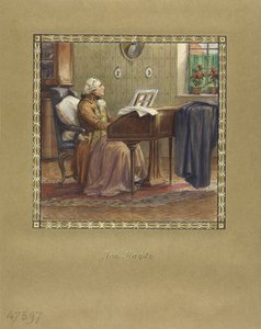 Joseph Haydn al pianoforte, 1917 da Otto Robert Nowak