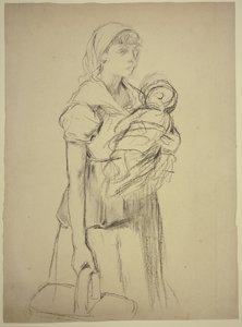 Contadina con bambino da Otto Scholderer