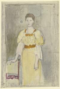 Signora in piedi da Otto Scholderer