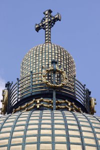 Am Steinhof (La chiesa di San Leopoldo) - cupola della chiesa, Vienna, Austria da Otto Wagner