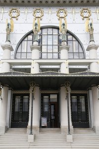 Chiesa di Am Steinhof (chiesa Leopld) progettata da Otto Wagner, Vienna, Austria (foto)