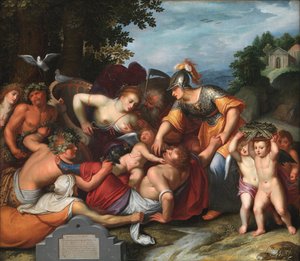 Gemeine Jeuchts Beeldt. Allegoria delle tentazioni della gioventù da Otto van Veen