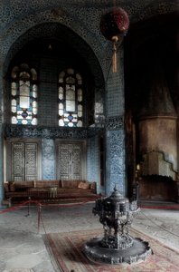 Architettura, arte ottomana: Palazzo Topkapi (Topkapi Saray) residenza principale e ufficiale urbana del sultano ottomano dal 1465 al 1853. Palazzo costruito tra il 1475-1478. Turchia, Istanbul. da Ottoman School