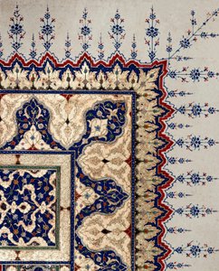 Arte ottomana: dettaglio di una pagina del codice B 373, miniatura