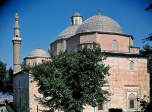 Vista della moschea verde