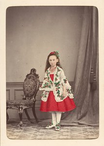 Album di Famiglia Follett di Bambini in Costume per un Ballo in Maschera, ca. 1880 da Owen Angel