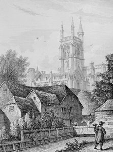 Torre del College, Biblioteca e Mulino Winchester, c.1830 da Owen Brown Carter