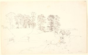 Paesaggio con alberi