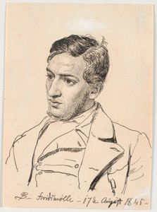 Ritratto del pittore Carlo Dalgas da P.C. Skovgaard