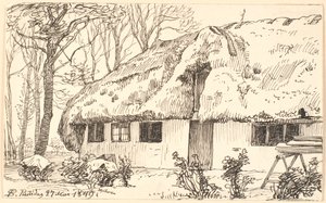 Casa di contadini con tetto di alghe a Læsø