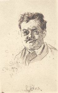 Ritratto di Carl Locher, di fronte da Peder Severin Krøyer