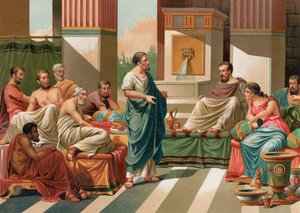 Banchetto dato dai Sette Saggi della Grecia da P. Ros