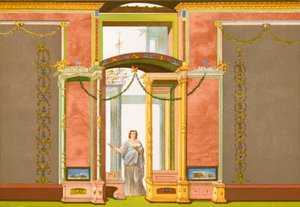 Decorazione murale pompeiana da P. Sellier