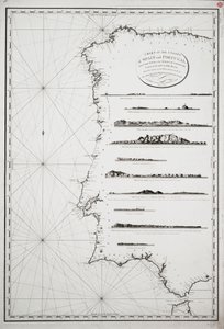 Carta delle coste di Spagna e Portogallo, da Capo Pinas allo Stretto di Gibilterra, costruita e accuratamente disegnata dalle più recenti osservazioni fatte dagli ufficiali delle marine francese e spagnola da P. Steel