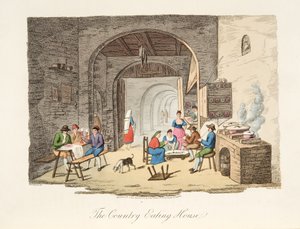 La casa da pranzo di campagna, da Italian Scenery, rappresentante i costumi, le usanze e i divertimenti dei diversi stati d