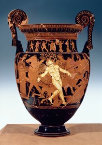 Cratere a volute a figure rosse attiche che raffigura la morte del gigante di bronzo, Talos da Painter Talos