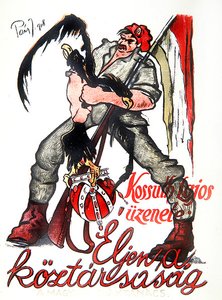 Rivoluzionario ungherese che strangola l