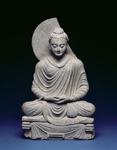 Buddha seduto, Gandhara, I-III secolo d.C.