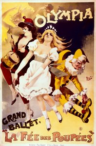 La Fée des Poupées, manifesto pubblicitario per il grande balletto al teatro Olympia da Pal (1855 1942)