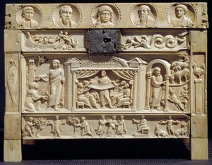 Arte paleocristiana: Reliquiario decorato con scene dell