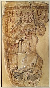 Antichità paleocristiana: Rappresentazione del monaco asceta Pelagio (350-420)