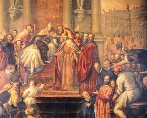 Il Papa invia il giovane Otto a Barbarossa per negoziare la pace