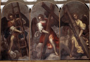 Angeli che tengono gli strumenti della passione da Palma Il Giovane