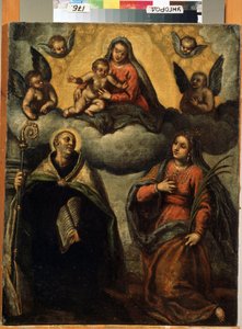 Vergine con il bambino e santi da Palma Il  Giovane