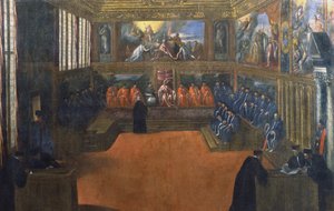 Il Doge di Venezia visita la Santa Sede da Palma Il Giovane