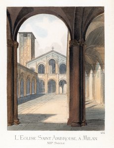 Il cortile della Basilica di Sant