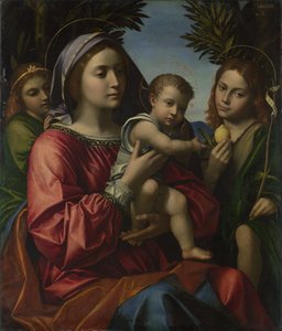 La Vergine e il Bambino con il Battista e un angelo da Paolo Morando