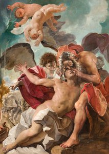 Sacrificio di Isacco (olio su tela)