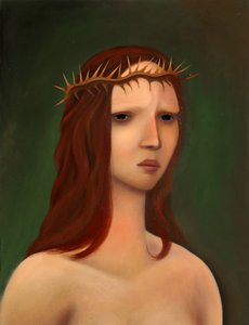 Ecce Homo, 2023 (olio su tavola) da Paolo Perfranceschi