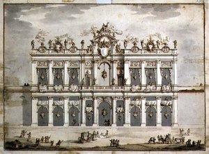 Progetto di una facciata, probabilmente per la 