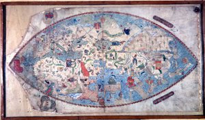 Mappa del mondo di Paolo Toscanelli (1397 - 1497). 1457. Questa mappa rappresenta l