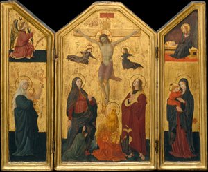 La crocifissione, probabilmente metà degli anni 1450 da Paolo Uccello